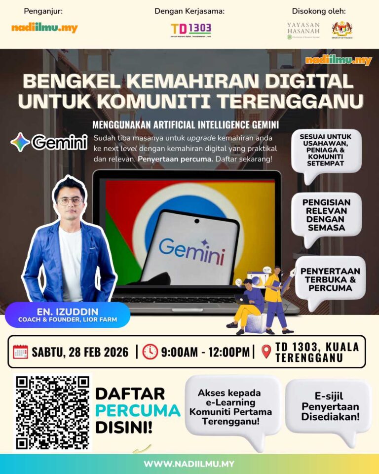 Bengkel Kemahiran Digital Komuniti – Menggunakan Artificial Intelligence Gemini [28 Feb 2026]